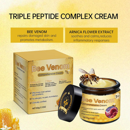 Bee Venom Comprehensive Cream, Firming & Wrinkle-Reducing Deeply Nourishes The Skin, Professional Bee Venom Skin Treatment Cream, Natural Serum Suitable for All Skin Types (2 Pack)