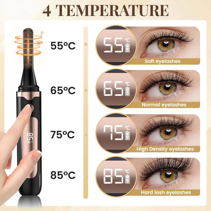 Heated Eyelash Curler, Best Selling Eyelash Curler, 10 Seconds Quick Heat - Lasts Long - with Led Display, use with Mascara, Suitable for Women and Girls