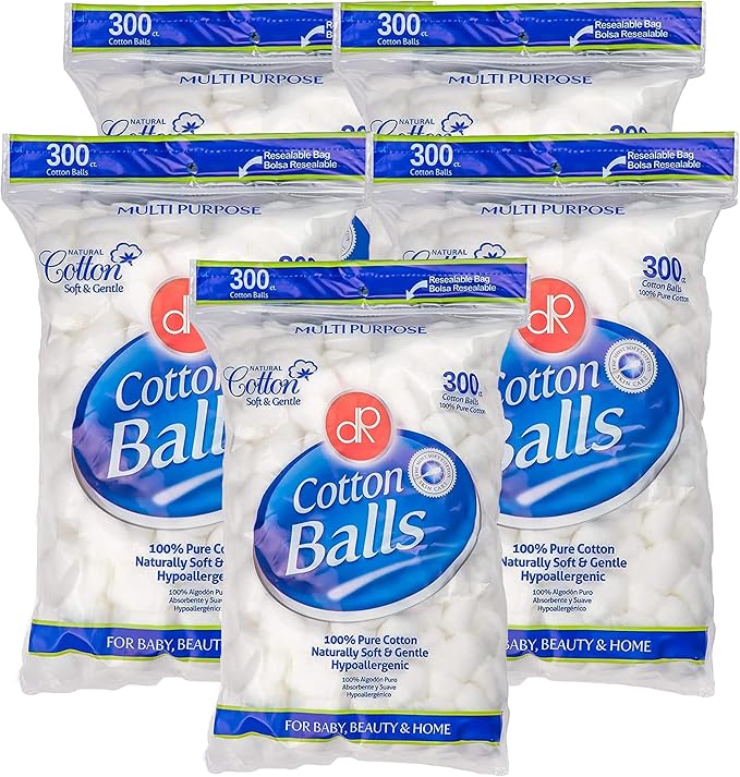 Decorrack 1500 small cotton balls