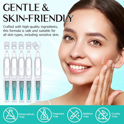 3% Hyaluronic Acid Serum for Face,Ultra-Hydrating Hyaluronic Acid Serum Tube Smooth Skin Deep Moisturizing Facial Serum for Anti-Aging with 30 Pcs Single-Use Vials Design