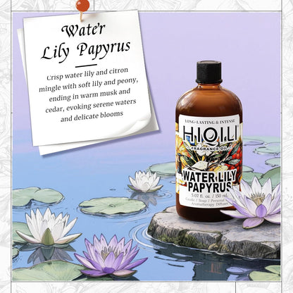 HIQILI Water Lily Papyrus Fragrance Oil for DIY Soap, Inspired by ISY-Myake L.d'Isy, Perfume, Candle Making, Fresh Scents for Laundry Dryer Balls, Gifts- 5.07 Fl Oz