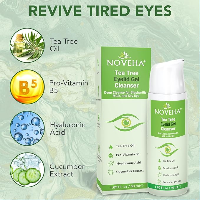 Noveha tea tree eyelid gel