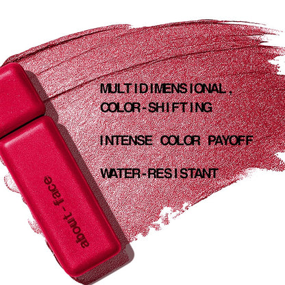 aboutface Fractal Glitter Eye Paint Cherie – Smudge-Proof, Long-Lasting Liquid Eyeshadow – Intense Sparkle with Mousse Texture – Vegan, Cruelty-Free – 0.13 oz (Hot Pink Red)