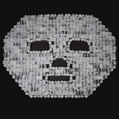 Jade Facial Mask｜100% All Natural Jade Sleep Mask｜Diminish Puffiness｜Soothe Eye Fatigue (White)