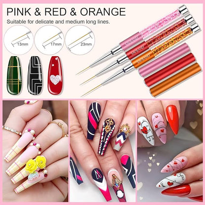 Saviland 6pcs nail art liner