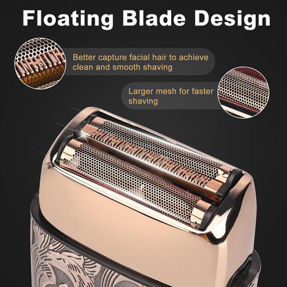 Ufree Foil Shavers Electric Razor for Men, Beard Trimmer Grooming Shaving Kit, Hair Trimmer, Cordless Head Shavers for Bald Men Barber Clippers, Birthday Gifts for Him