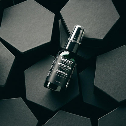 Brickell Men's Balancing Toner for Men, Natural and Organic Alcohol-Free Cucumber, Mint Facial Toner with Witch Hazel, 2 Ounce, Scented