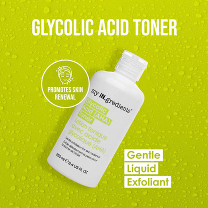 Masque Bar My Ingredients Glycolic Acid (AHA) Toner - Helps Exfoliate The Skin - Reveals Soft Even-toned Skin