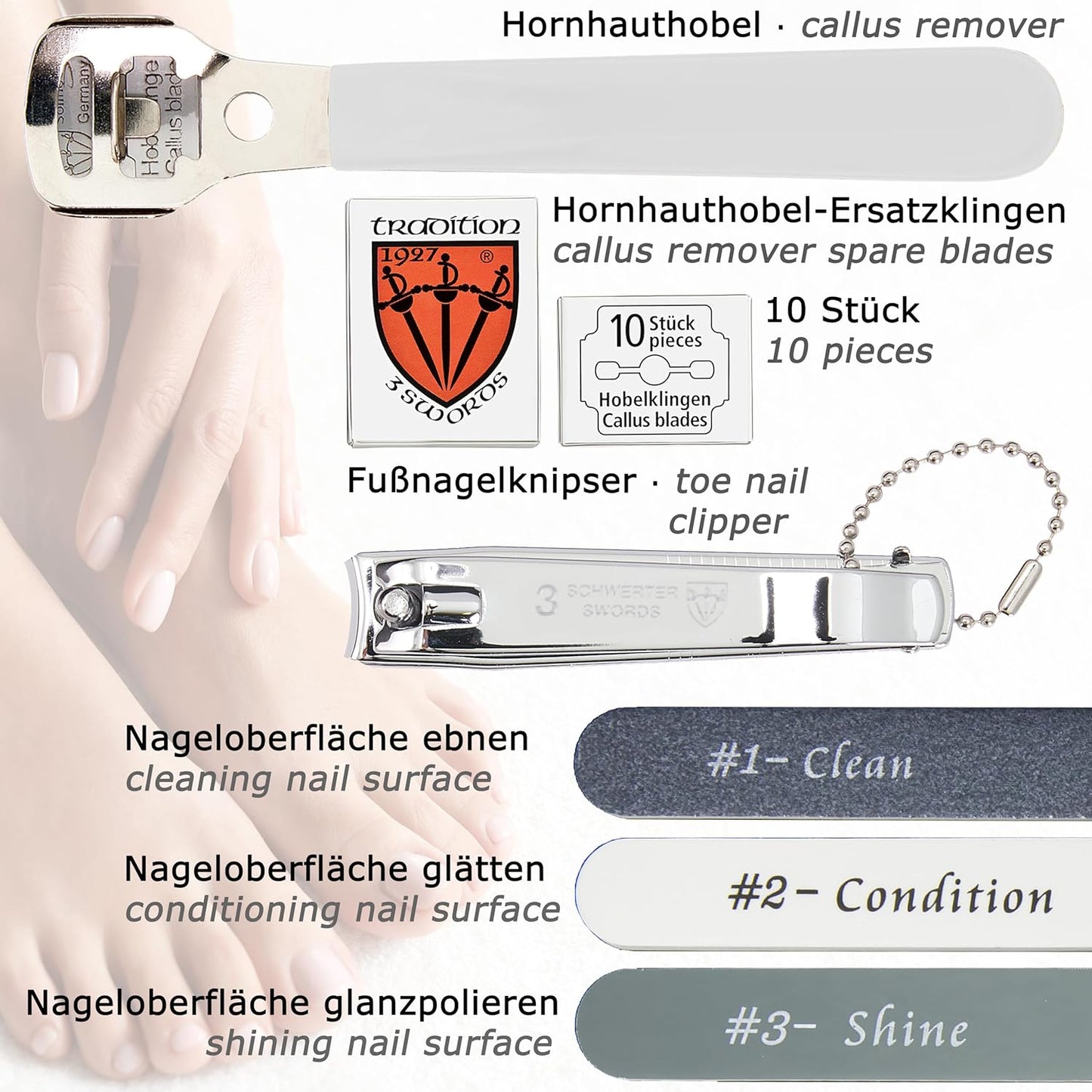 3 Swords Germany – manicure pedicure set kit (009)