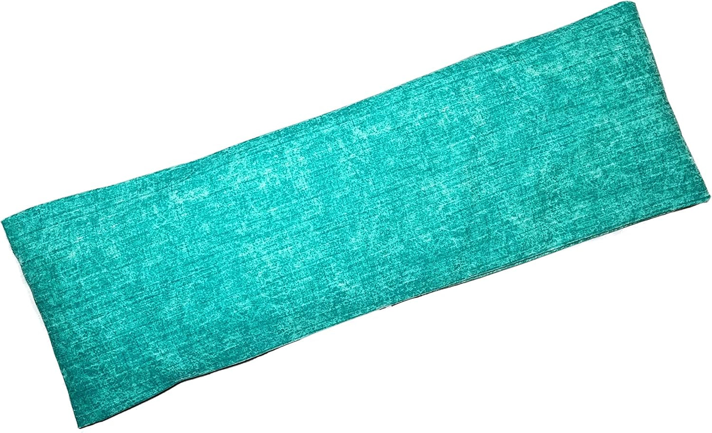 Microwavable Corn Filled Heating Pad and Cold Pack/Washable 100% Cotton Cover (Cross Hatch - Mint, 5.25in W x 17.25in L)