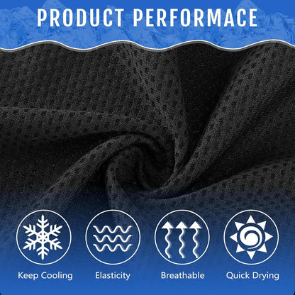 Hosuly 30 Pack Cooling Towels, 40"x12" Ice Breathable Soft Chilly Sweat Rag Microfiber Workout Rags for Gym Cooling Towels for Neck and Face for Yoga Golf Sport Running