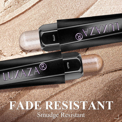 10PCS Eyeshadow Stick,Shimmer And Matte Brown Metallic Cream Eyeshadow Pencil Crayon with Smudge-proof & Waterproof, Eye Brightener Stick, Ideal Gift for Women - C2 Stellar Pink Quartz