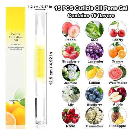15 PCS Cuticle Oil Pen,Nail