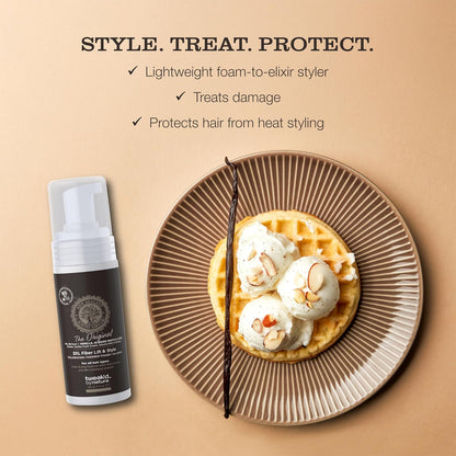 Tweak’d by Nature - 2XL Fiber Lift & Style Volumizing Foam, Styling Foam and Mousse for Hair Volume, Heat Protectant, Hydrating for Long-Lasting Softness, Cruelty Free (5oz)