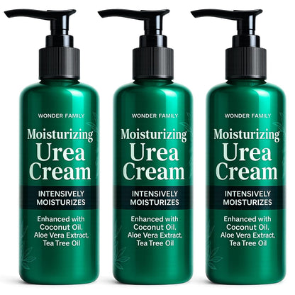 40% Urea Cream for Feet with 2% Salicylic Acid Aloe Tea Tree Oil for Skin - Athletes Foot Cream Extra Strength - Dry Hand Cream for Dry Cracked Hands - Urea Cream 40 Percent, 3 Pack