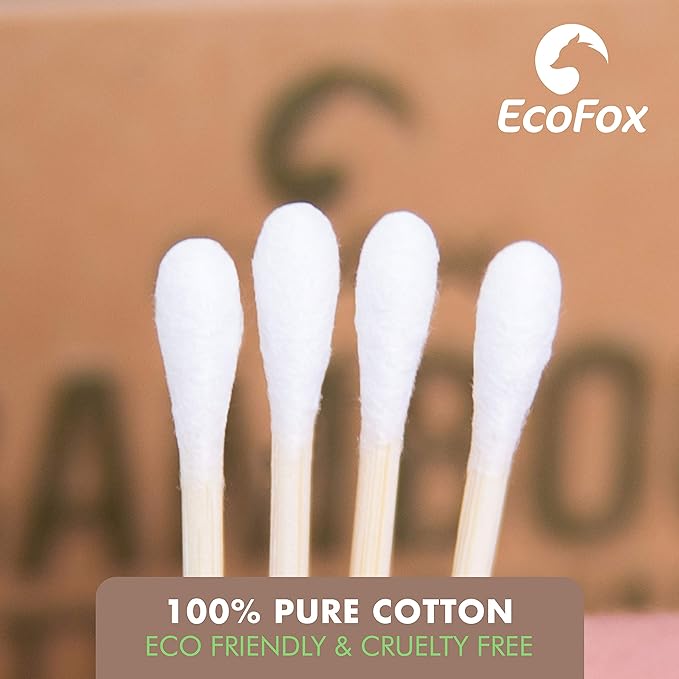 Bamboo cotton swabs 200 count