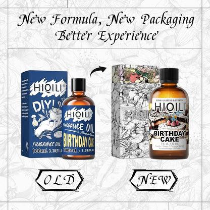 HIQILI Birthday Cake Fragrance Oil for Diffusers, Candle & Soap Making, Add to Aromatic Air Freshener Spray, Premium Grade - 1Fl Oz