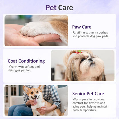 Paraffin Wax for Hand and Feet 4000ml Paraffin Wax Machine for Hand and Feet Large Capacity Paraffin Wax for Hands Purple Paraffin Bath Machine Best Skin Care Moisturizing Exfoliating Solution