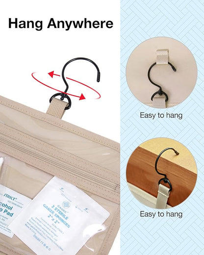 Bagsmart travel toiletry bag hanging