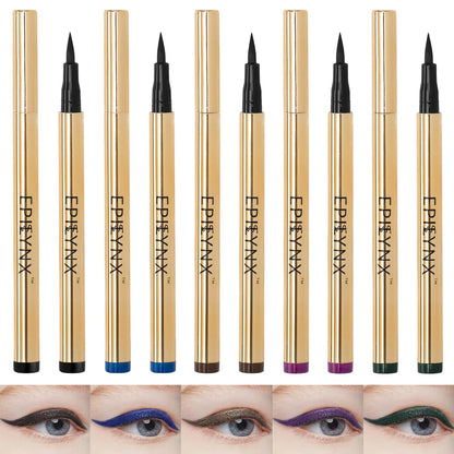 Waterproof Eyeliner - Smudge-Proof Liquid Eyeliner Pen with Precision Tip for Smooth, Long-Lasting Application - Vegan, Hypoallergenic & Gluten-Free Eye Liner - 5 Shades 2mL each Gift Set