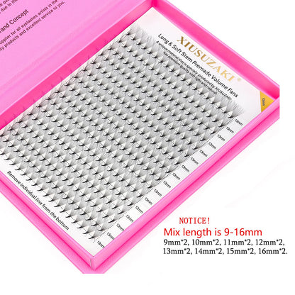 Premade Fans Eyelash Extensions 10D Volume Lash Extensions 0.07 Thickness Eyelash Extension D Curl Premade Lash Fans 10mm Fluffy Soft Handmade Lash Fan(10D-0.07-D,10mm)