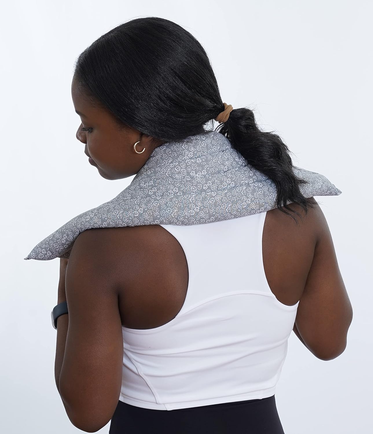 Microwavable Heating Pad for Back Pain, Cramps, Arthritis Relief, Heat Pad with Moist Heat Therapy - Hot Heated Pad Flaxseed, Cherry Pit, Herbs Comforting Aromatherapy, Made in USA, Large