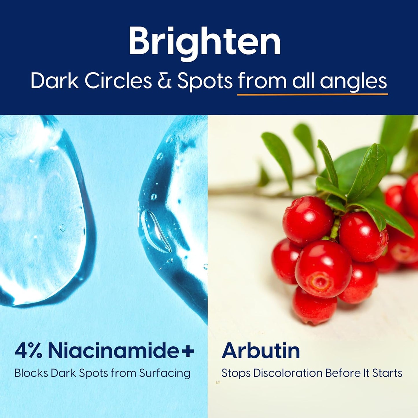 Strive Mens Face Moisturizer, Dark Circle Brightening, Anti Aging Mens Face Lotion with 4% Niacinamide+, Hyaluronic Acid & Ceramides, Hydrating Fragrance Free Skin Care Face Cream - 1.7 fl oz.