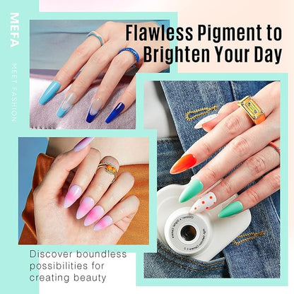 Mefa 54pcs gel nail polish