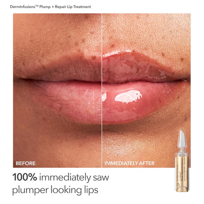 Dr. Dennis Gross Fill, Plump & Firm Kit – DermInfusions™ Hyaluronic Acid Serum, Eye Cream & Lip Treatment | Boost Hydration, Smooth Fine Lines & Enhance Volume | Limited Edition Gift Set