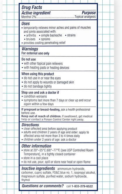 Mineral Ice Therapeutic Pain Relieving Gel, 8 Ounce