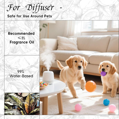 HIQILI Sweet Tobacco Fragrance Oil for Home Essential Oil Diffuser, Candle, Soap, Perfume & Body Scrubs Making, Rich Scent - 1 Fl Oz