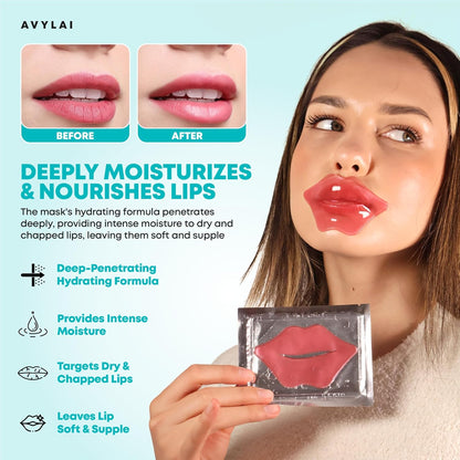 Under Eye Patches(16 Pairs and 2 Lip Masks)-Collagen Eye Gel Pads with Hyaluronic Acid for Puffy Eyes and Dark Circles-Under Eye Mask Patches for Cooling and Relaxation-Vegan and Cruelty-Free