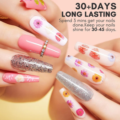 Makartt Nail Foil Sheets, 10 Rolls Thanksgiving Valentine Theme Transfer Nails Sticker for DIY Art Decorations & Design - 2.5x100cm