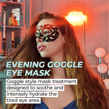 Vitamasques Under Eye Mask, 3-Pack Ultra-Revitalizing Goggle Mask, Hydrates & Smooths Fine Lines & Tired Looking Under Eyes - Hyaluronic Acid & Centella