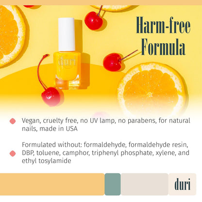 duri 794 Dirty Lemonade - Neon Yellow Nail Polish, Semi Matte, Full Coverage, 0.45 Fl Oz