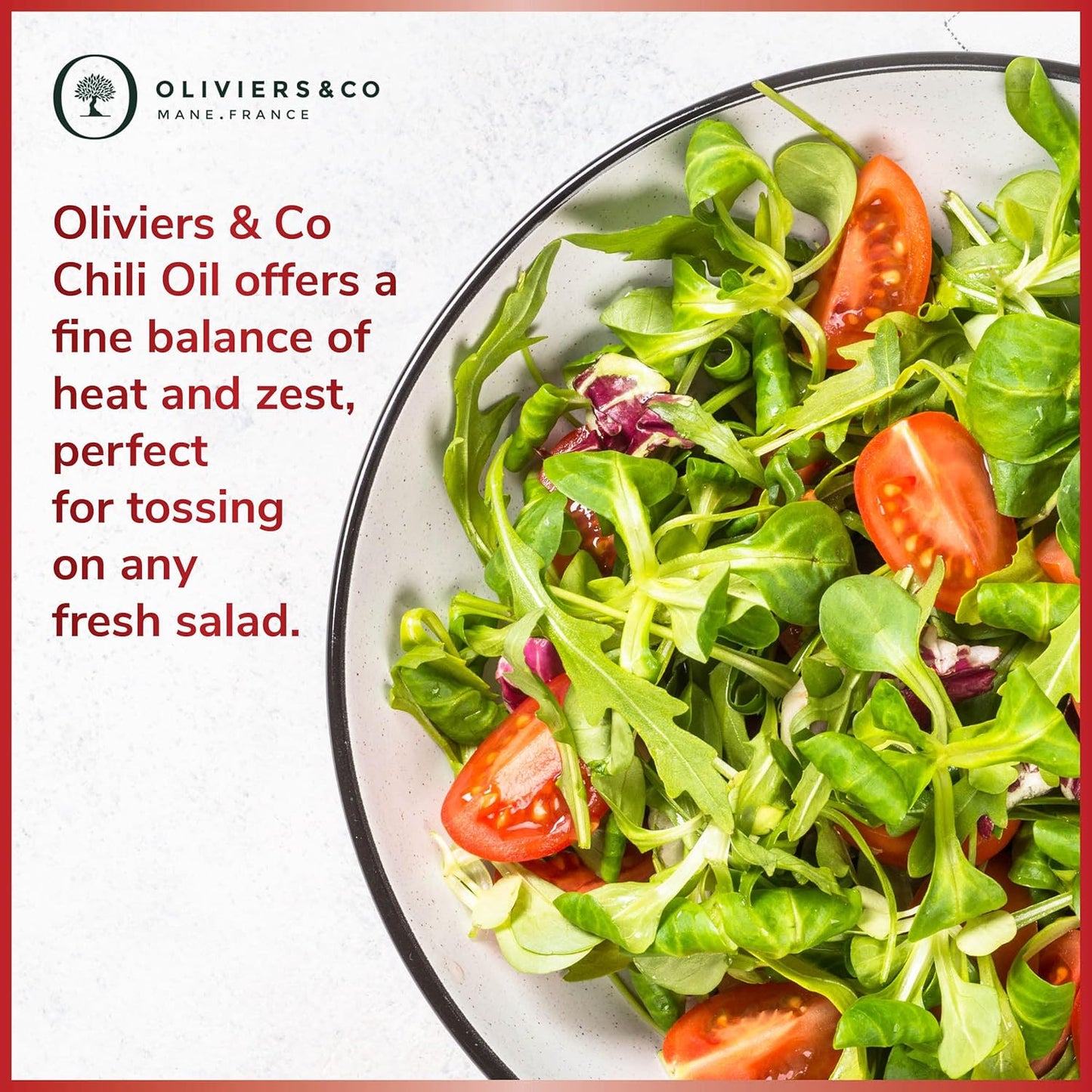 Spicy Chili Pepper Olive Oil by Oliviers & Co. | Italian Extra Virgin Olive Oil for Cooking, Marinades & Dipping | Gourmet Flavored EVOO, Cold Pressed, All-Natural (8.4 Fl Oz)