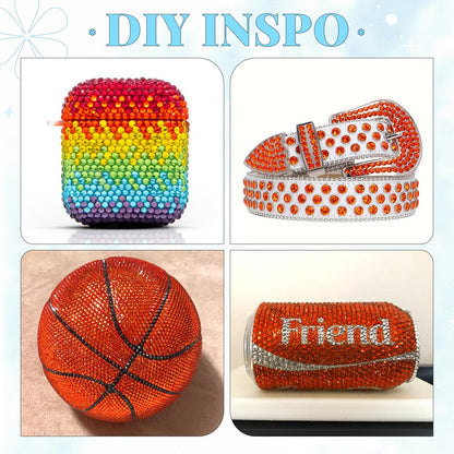 6000Pcs Resin Rhinestones for Bedazzling with 3Pcs B7000 Jewelry Glue, 1 Box Red Zircon Flatback Rhinestones for Crafting Crafts DIY, Crystals Gems for Clothing Shoes Tumblers Nail Art Makeup