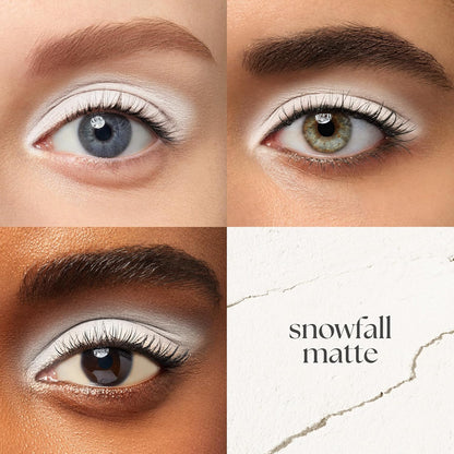 Julep Eyeshadow 101 Cream-to-Powder Waterproof Shadow Stick – Snowfall Matte – Long-Lasting, Crease-Proof, White Matte Cream Eyeshadow with Built-in Smudger
