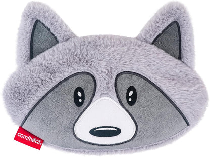 Raccoon Microwave Heating Pad - Hot & Cold Therapy with Natural Flaxseed Filling, Moist Heat for Cramps, Shoulder, Muscle Pain Relief, Natural Heat Pack Moist Heat with Washable Cover