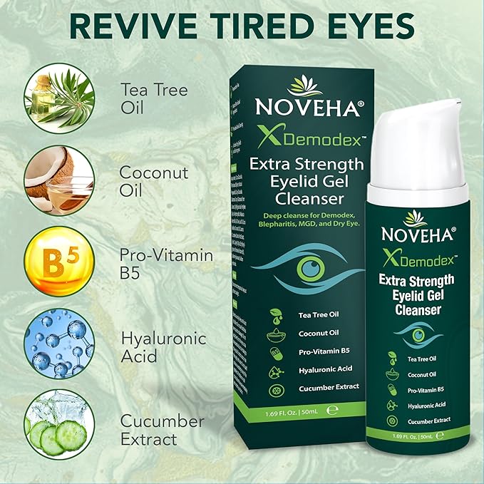 Noveha demodex extra strength eyelid