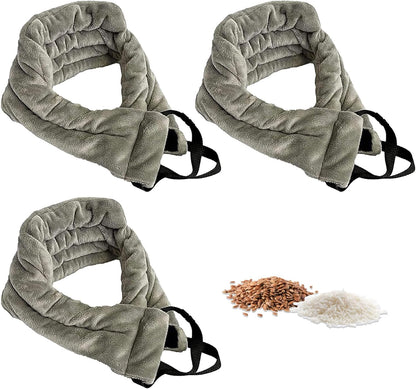 Microwavable Heating Pads for Neck Pain Relief, Back Pain, Shoulder Pain Relief - Microwave Heating Pad for Cramps and Muscle Relief, Hands- Free Heat Pack for Tense Muscle - 3 Packs