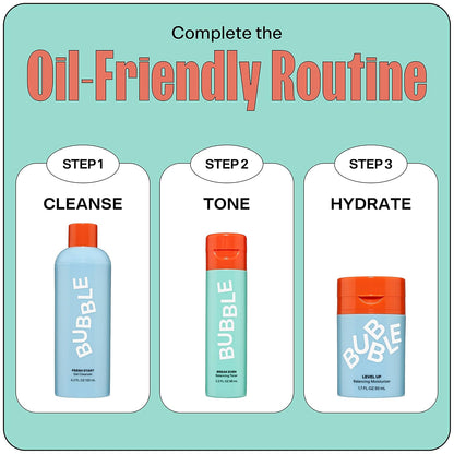 Bubble Skincare Break Even Balancing Face Toner - Gentle Exfoliating Toner & Pore Minimizer for Normal to Oily Skin Types - Skin Care Formulated with Green Tea Extract and Niacinamide (100ml)