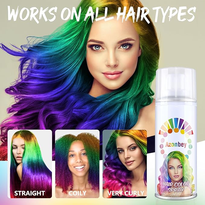 Temporary Natural Hair Color Spray,