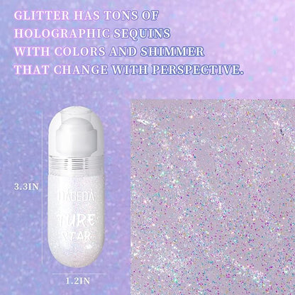 Dageda body glitter gel, roll-on