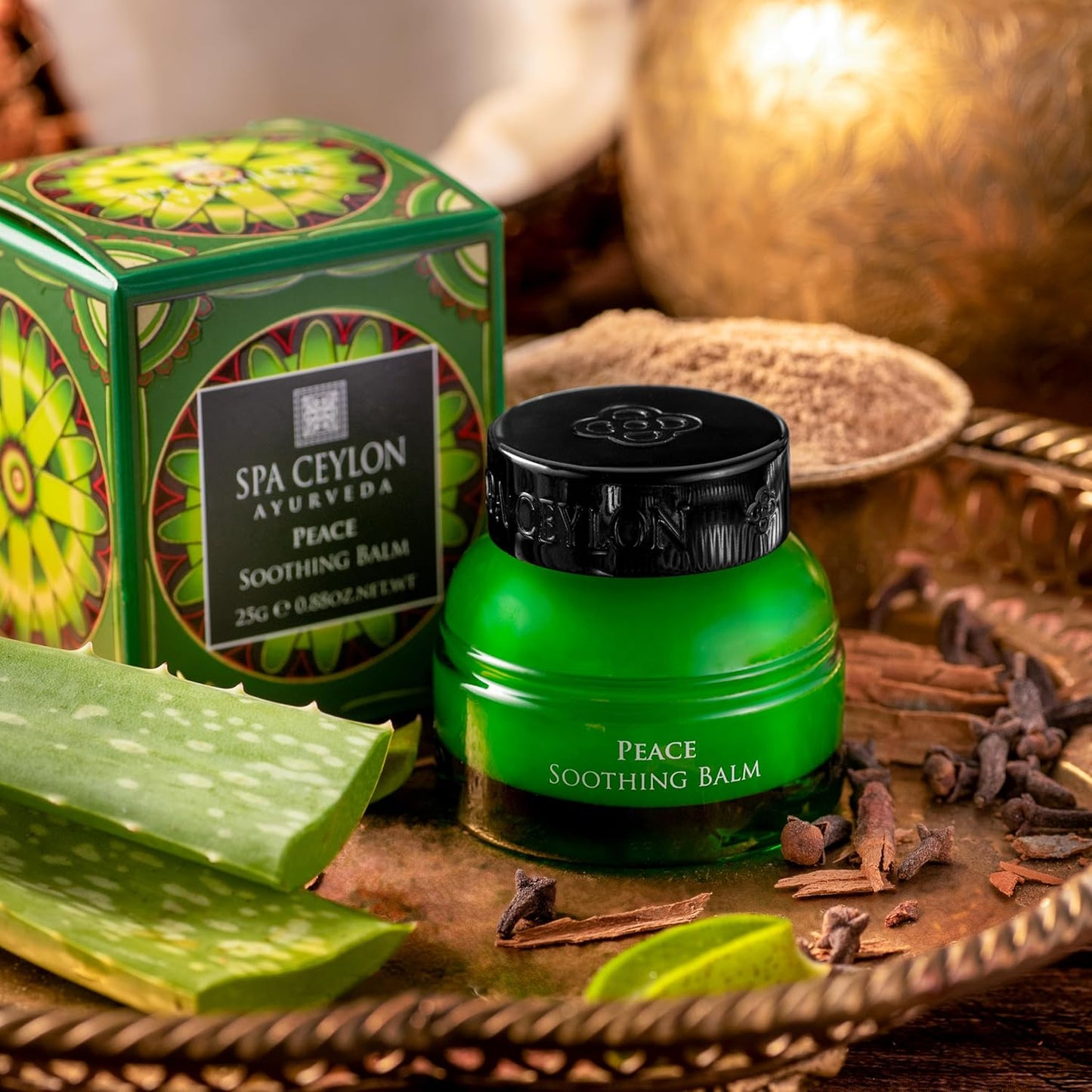 SPA CEYLON PEACE Soothing Balm | Instant Cooling Relief | Natural & Silicone-Free | Paraben-Free | Suitable for all skin types