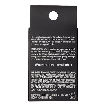 e.l.f. No Budge Cream Eyeshadow, 3-in-1 Eyeshadow, Primer & Liner With Crease-Resistant Color & Stay-Put Power, Vegan & Cruelty-Free, Plateau, 81737
