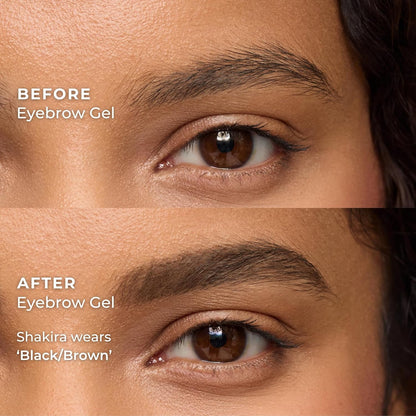 WUNDERBROW Eyebrow Gel, Waterproof, Smudgeproof, Lasts for Days, Shade: Black/Brown, Vegan and Cruelty-Free