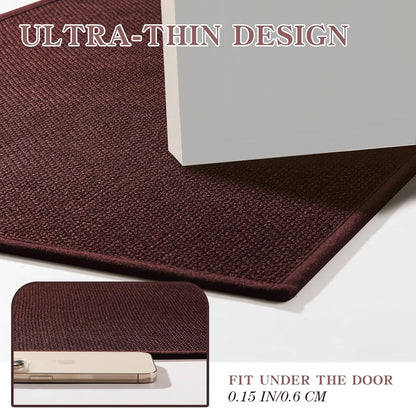 chakme Bathroom Rugs Mat 36x24, Ultra Thin Non Slip Bath Mat Large Quick Dry Absorbent Bath Mat for Bathroom Floor, (Dark Purple, 36"x24")