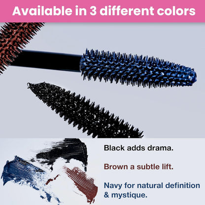 PrimeLash Mascara for Older Women – Volumizing, Incredible Length in 2 Coats – Long-Stay, Zero Clumps, Hypoallergenic (Blue)