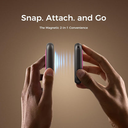 OCOOPA Magnetic Rechargeable Hand Warmers 2 Pack, Card-Style Electric AI Hand Warmers 5000mAh, Pocket Portable Hands Heater, UL Certified, for Men Women, Hunting Essentials, UT4 Young